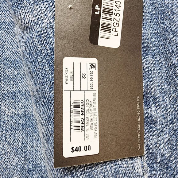 Wide Leg Mid Rise Blue Denim Jeans Size 22 Future Collective Womens Casual - Picture 9 of 10